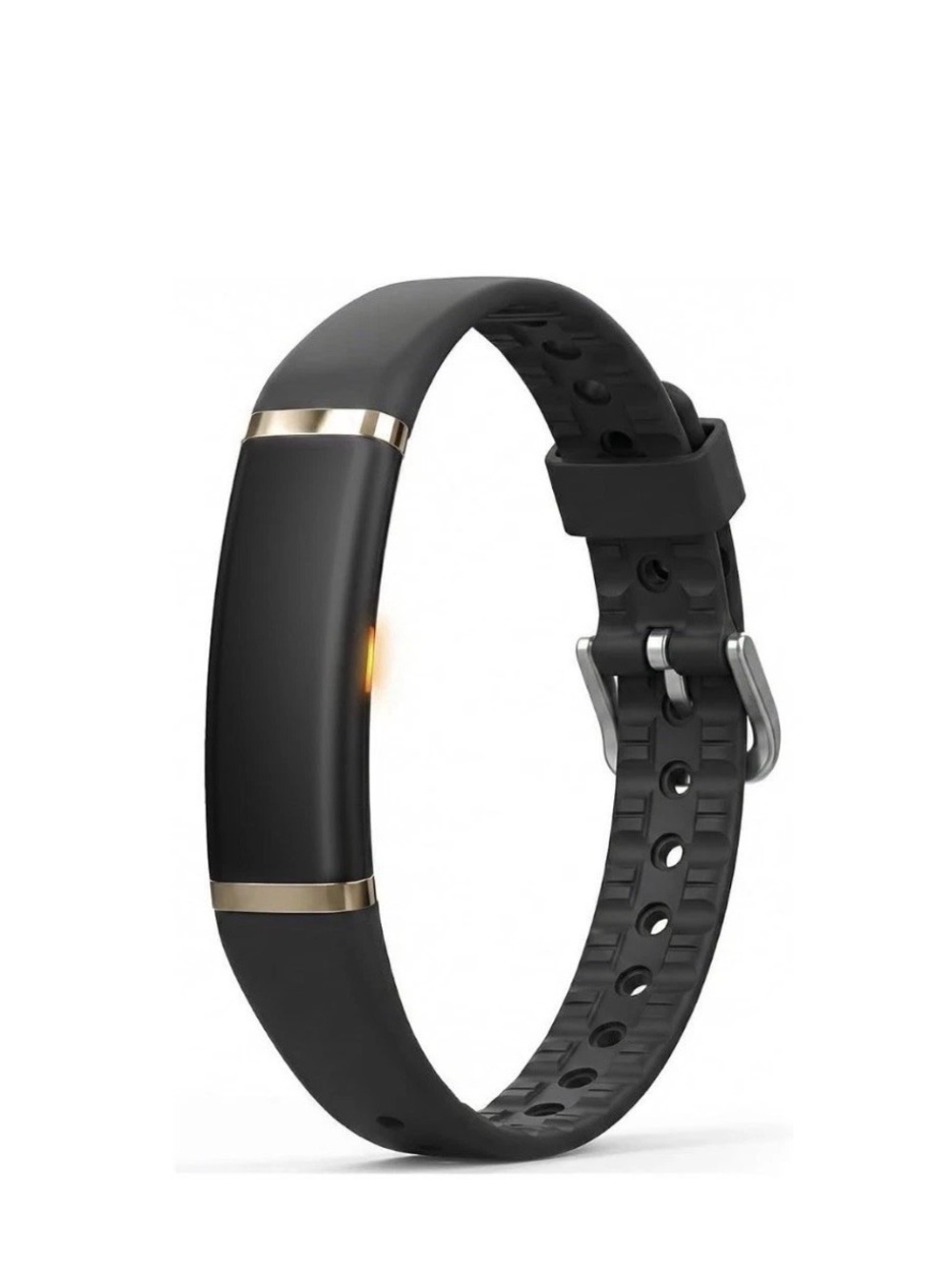 fitbit Black Activity Tracker with Gold Accents